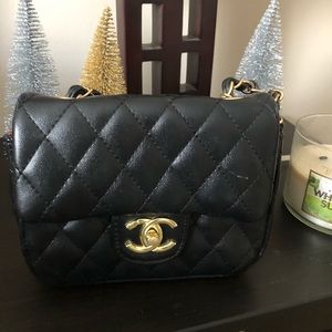 Black mini cross body